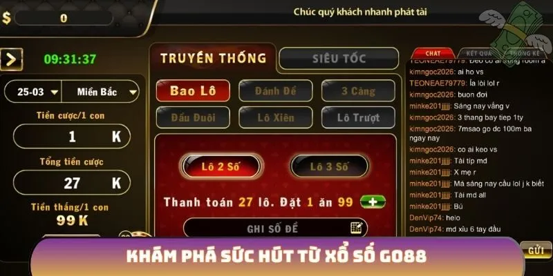 Khám phá sức hút từ xổ số GO88