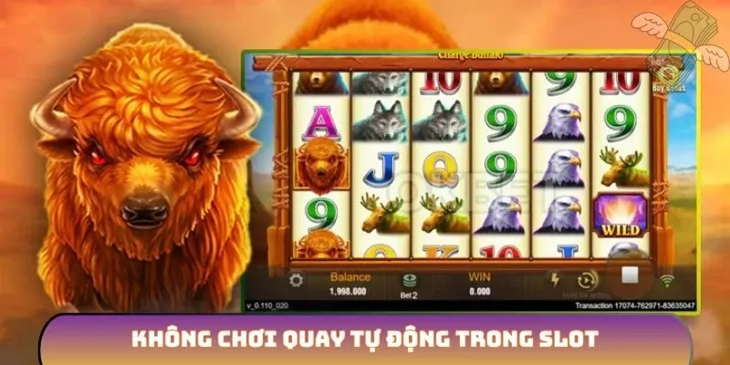 Không chơi quay tự động trong slot