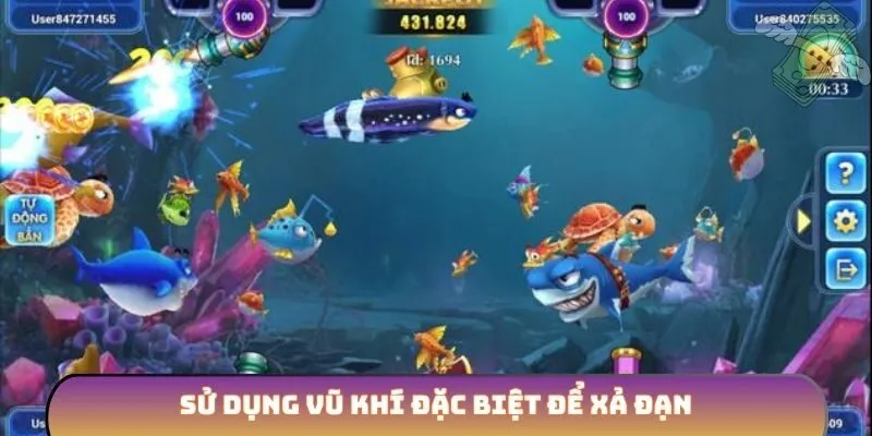 Sử dụng vũ khí đặc biệt để xả đạn