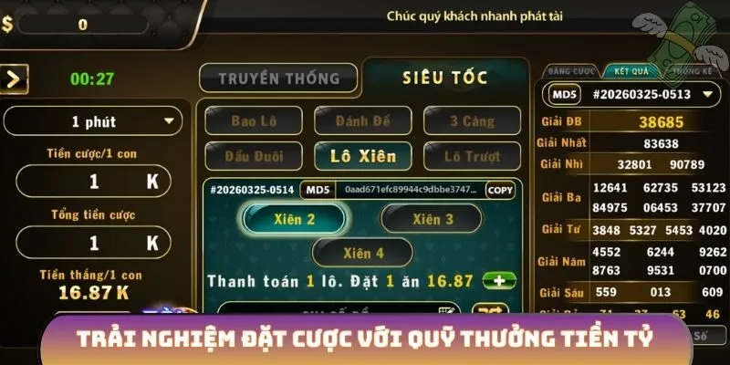 Trải nghiệm đặt cược với quỹ thưởng tiền tỷ